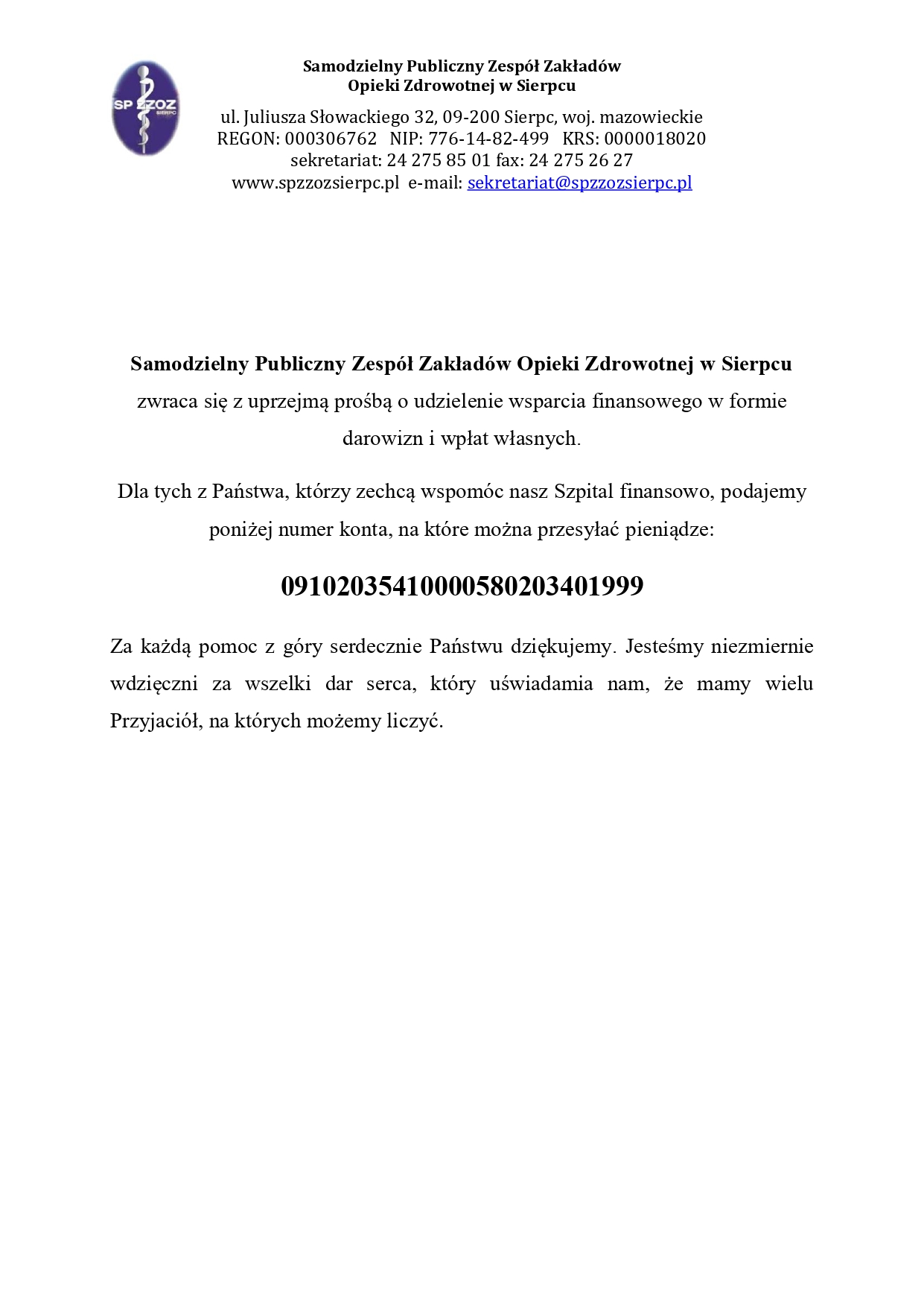 Pismo darowizna page 0001