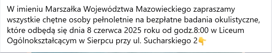 dobry wzrok opis