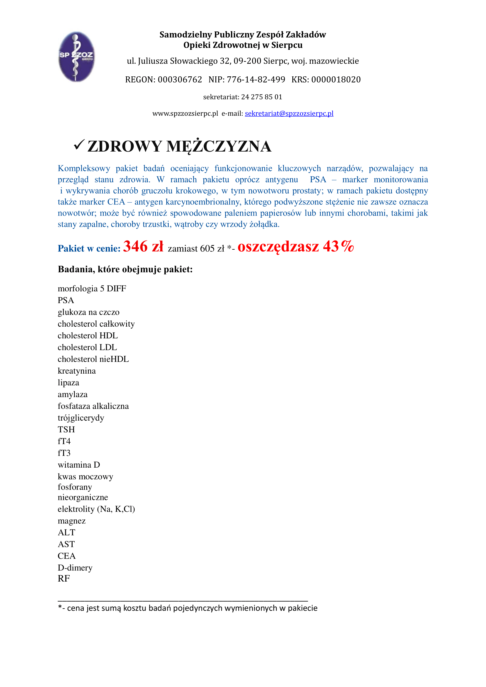 2. PROMOCJA PAKIETY BADA Laboratorium FACEBOOK removed 2