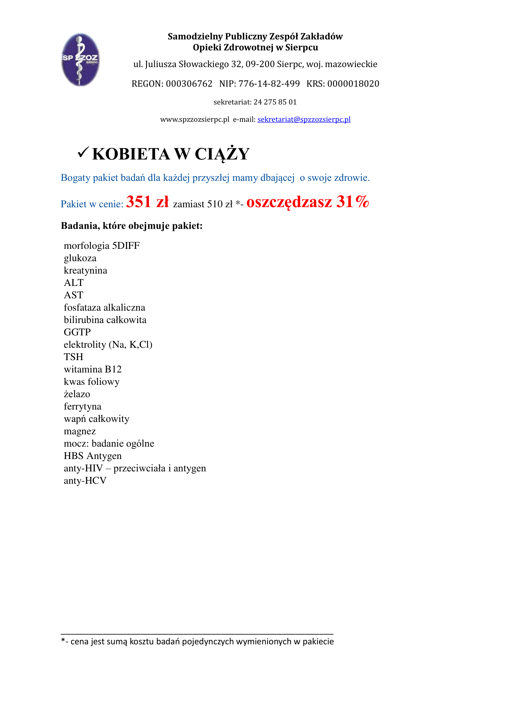 2. PROMOCJA PAKIETY BADA Laboratorium FACEBOOK removed 8