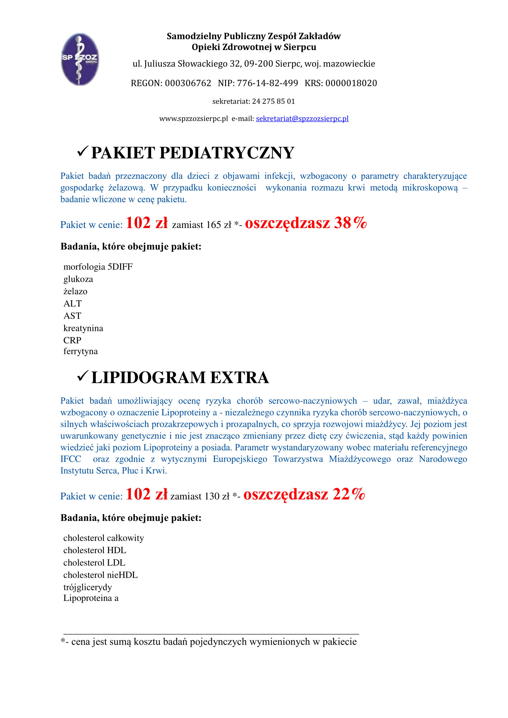 2. PROMOCJA PAKIETY BADA Laboratorium FACEBOOK removed 9